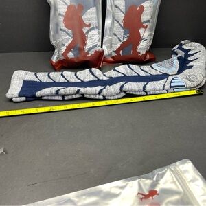 R-Bad Unisex Thick Hillwalking Hiking Outdoor‎ Socks (Grey /light Blue) 3 Pairs